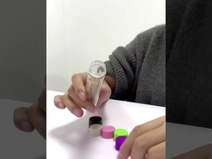 Стеклянная трубка с пластиковой крышкой