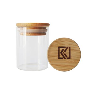 опарник боросиликатного стекла крышки 2oz 3oz деревянный для продуктов засорителя сухих