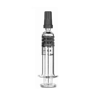 Шприц масла пеньки CBD шприца 1mL подсказки замка Luer Silp Luer боросиликата стеклянный