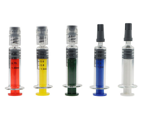 Шприц 1ml замка Luer выскальзывания Luer стеклянный Prefilled шприц масла боросиликата