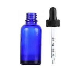 Ясная бутылка капельницы синего стекла кобальта для сыворотки 50ml 100ml эфирного масла