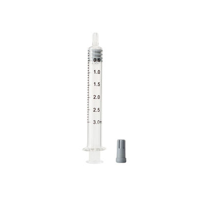 Шприц замка стекла 3ml Luer выскальзывания Luer многоразовый для чистого масла
