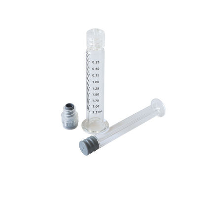 2,25 шприц замка Luer масла Ml CBD стеклянный с пластиковым плунжером