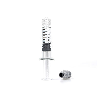 Шприц 1mL Prefillable масла замка Luer боросиликатного стекла для масла конопли CBD