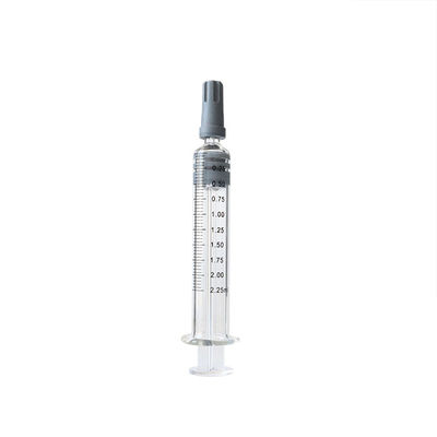 Шприц 2.25ml многоразового стерильного замка Luer стеклянный для масла пеньки CBD