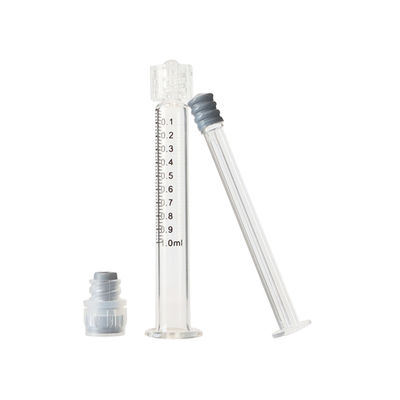 Медицинский шприц шприца 3ml замка Prefillable Luer ранга стеклянный для масла конопли CBD