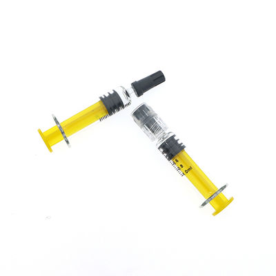 Покрашенные шприцы концентрата пеньки CBD шприцев 1ml замка Luer плунжера