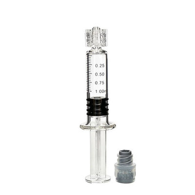 Стеклянные шприцы концентрата пеньки CBD замка 1mL Luer шприца с тупыми иглами