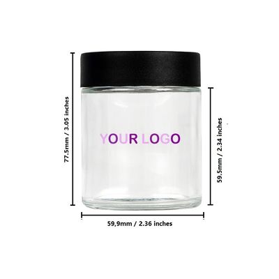 Опарник ясное 4oz засорителя CRC упаковывая с опарником конопли стекла крышки винта