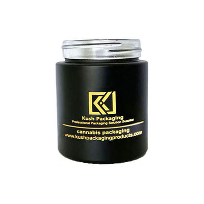штейновый черный стеклянный опарник засорителя 5oz с крышкой ребенка устойчивой