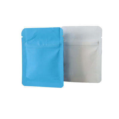 Оптовая продажа Синий Белый Черный Резистентный к детям Ziplock Mylar Weed Bags Childproof Packaging