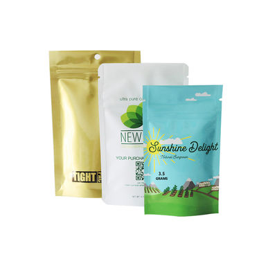 засоритель 28g 454g CBD Mylar упаковывая Ziplock финиш мягкого прикосновения сумки марихуаны