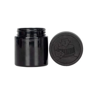 черный пластиковый опарник конопли цветка опарника засорителя 4oz упаковывая с крышкой