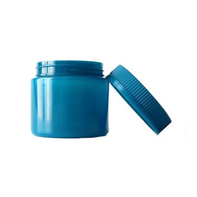 голубой пластиковый опарник засорителя 6oz с нажимом вниз &amp; повернуть крышки доказательства ребенка
