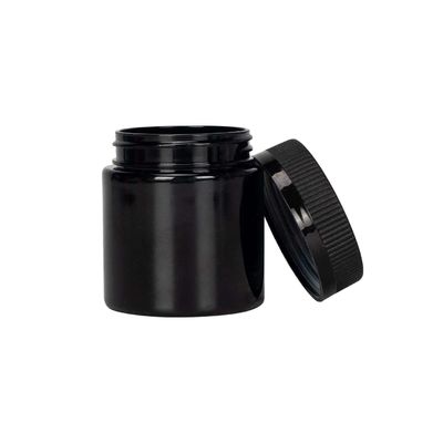 черный пластиковый опарник конопли цветка опарника засорителя 4oz упаковывая с крышкой