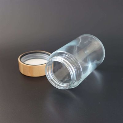 Опарник 2oz 3oz 4oz 5oz 6oz устойчивой бамбуковой крышки ребенка стеклянный для хранения конопли