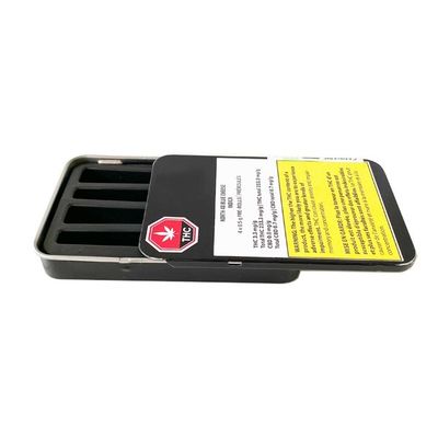 Коробка олова скольжения сигареты Preroll пакета засорителя портативного случая металла изготовленная на заказ