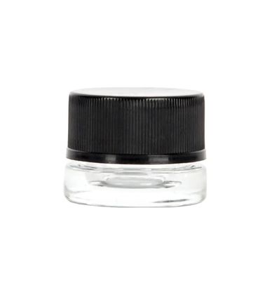 Белая концентрированная стеклянная банка с CR винтовой крышкой Clear Blach Custom Wax Jar Dab Jar Packaging