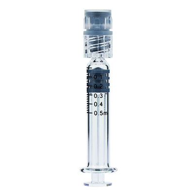 0.5ml Luer Slip Luer Lock Боросиликатные стеклянные шприцы для CBD масла