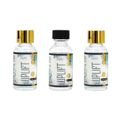 1 унция 30 мл герметичная прозрачная круглая стеклянная бутылка Бостон с черной завинчивающейся крышкой для эфирного масла, жидкого лекарства, жидкости