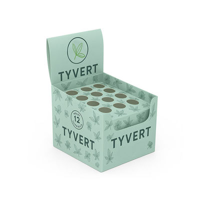 Картонная дисплейная коробка на заказ Печатная поп-топ трубка Пластиковая бумажная упаковка