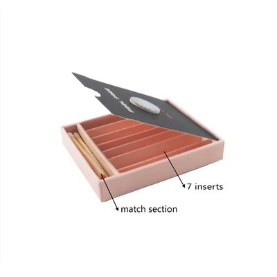 Магнитная коробка для косяков из бумаги с защитой от детей, с отсеком для спичек для предварительно скрученных конусов, настраиваемый цвет и размер