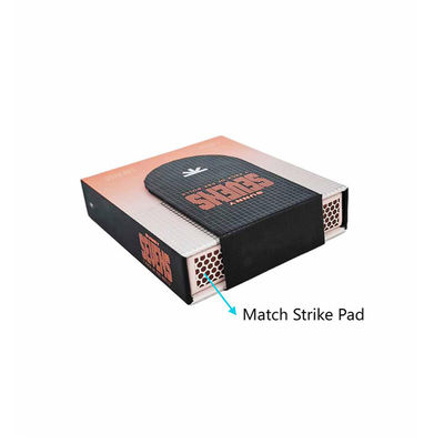 Магнитная коробка для косяков из бумаги с защитой от детей, с отсеком для спичек для предварительно скрученных конусов, настраиваемый цвет и размер