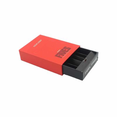 Тисненая упаковка для нескольких прероллов, коробка для джоинтов с отсеком для спичек